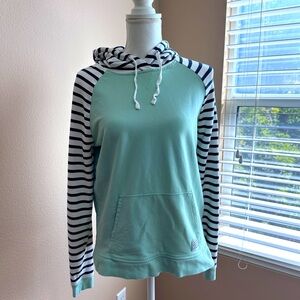 Orvis drawstring, stipped hoodie Pullover